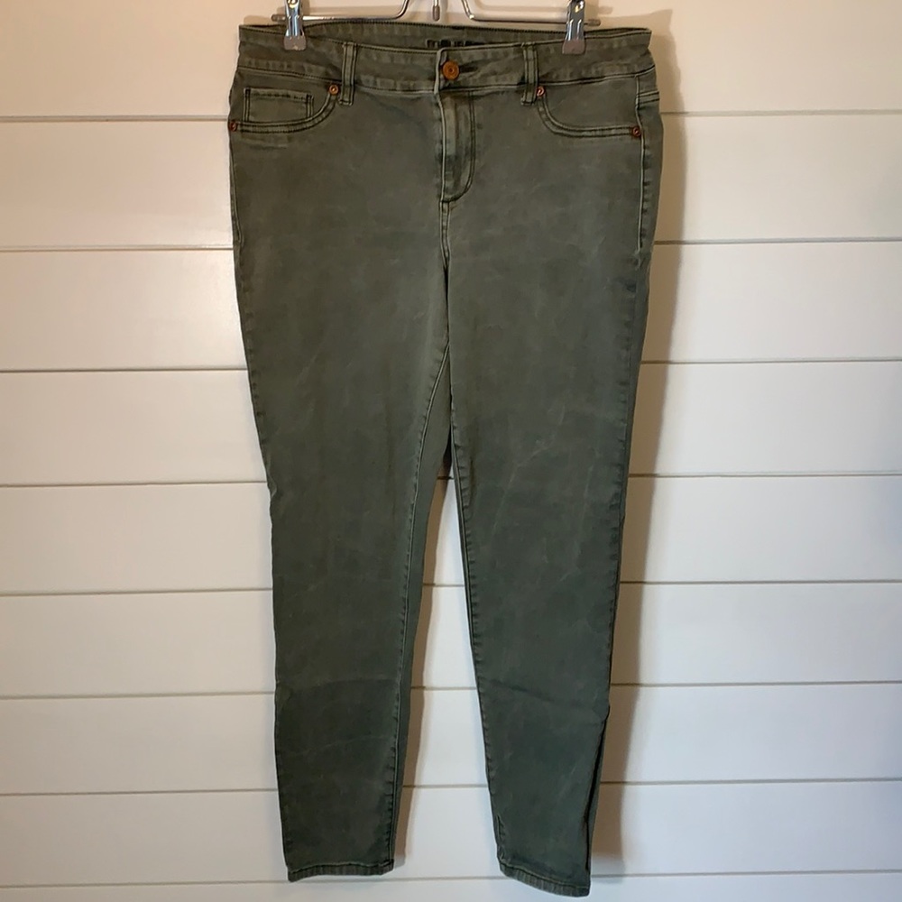 Maurices Olive Green Jeggings